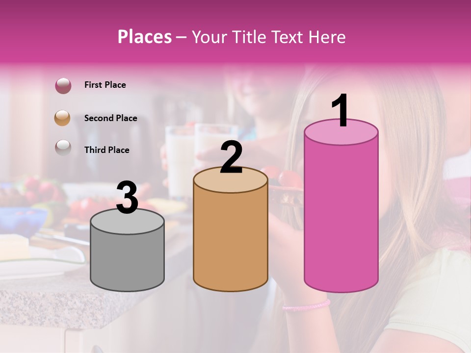 Mother Teenager Glasses PowerPoint Template