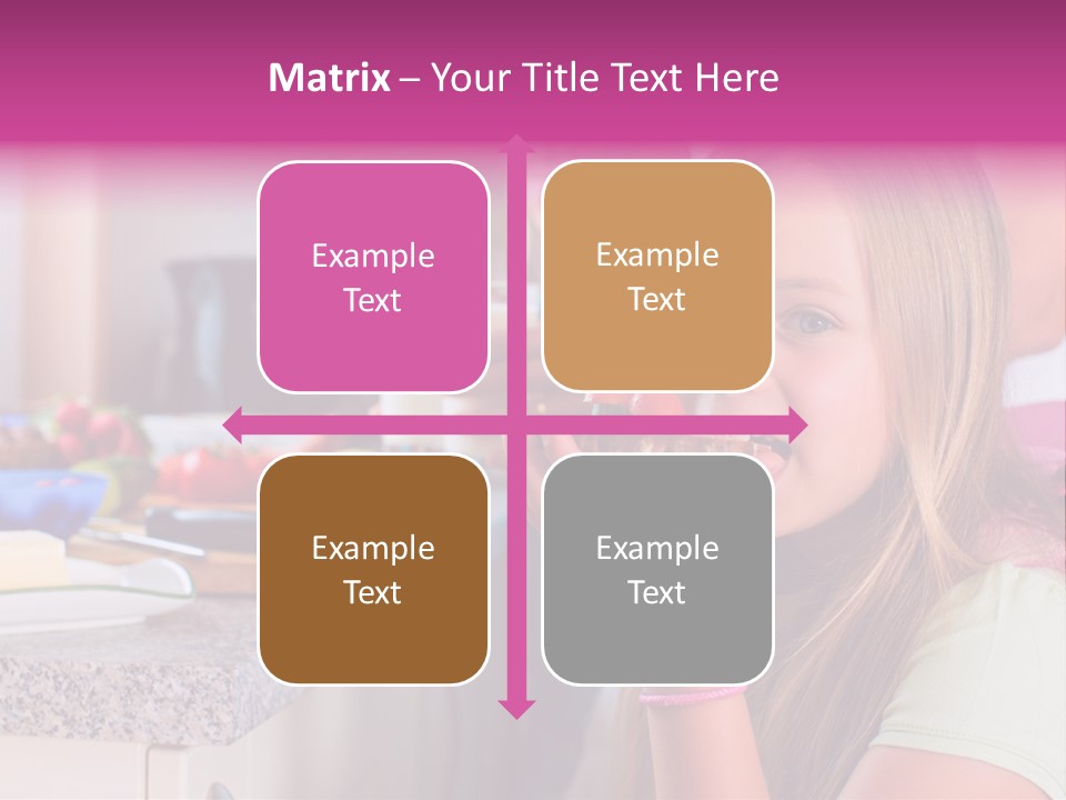 Mother Teenager Glasses PowerPoint Template