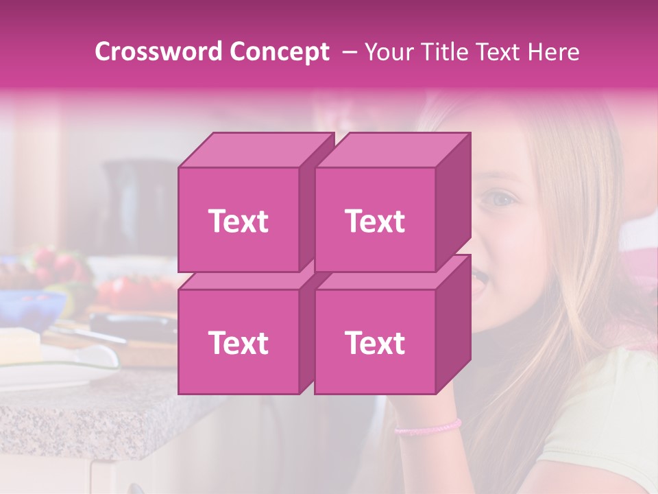 Mother Teenager Glasses PowerPoint Template
