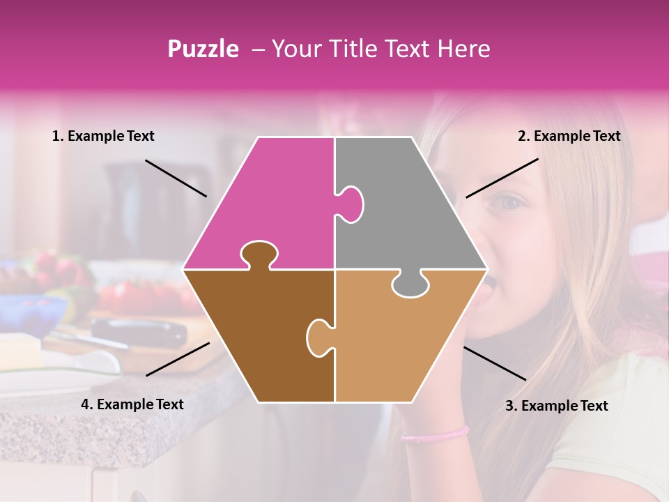 Mother Teenager Glasses PowerPoint Template