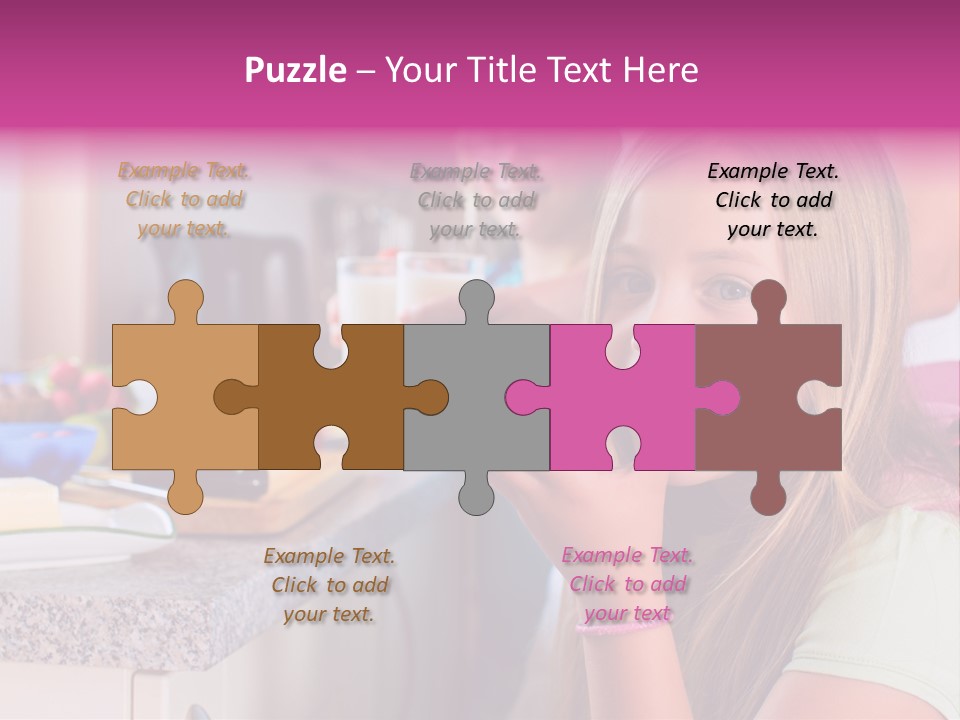 Mother Teenager Glasses PowerPoint Template