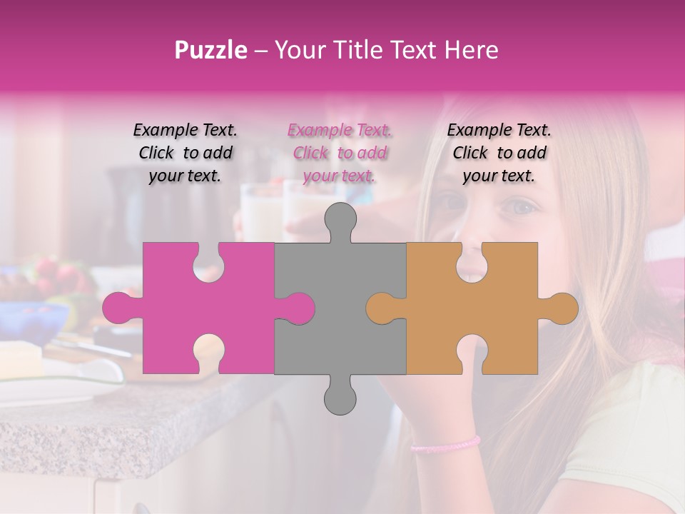 Mother Teenager Glasses PowerPoint Template