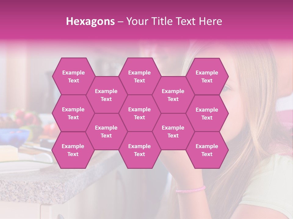 Mother Teenager Glasses PowerPoint Template