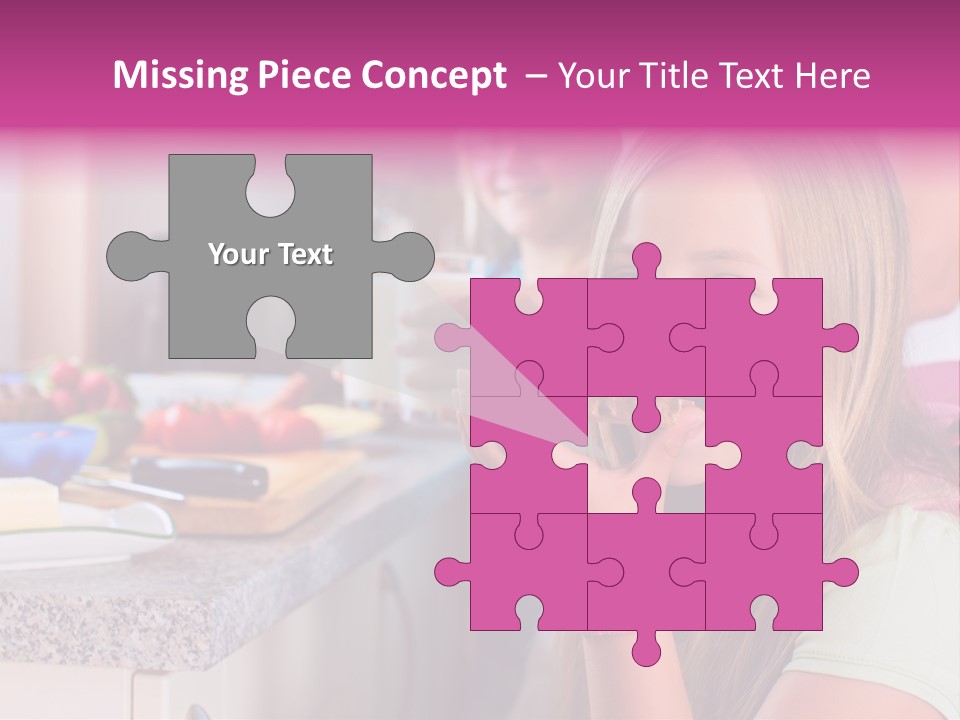 Mother Teenager Glasses PowerPoint Template