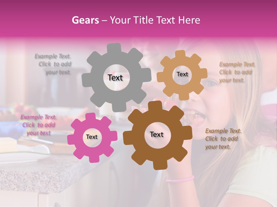 Mother Teenager Glasses PowerPoint Template