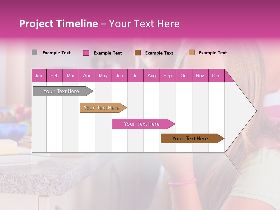 Mother Teenager Glasses PowerPoint Template