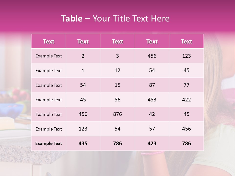 Mother Teenager Glasses PowerPoint Template