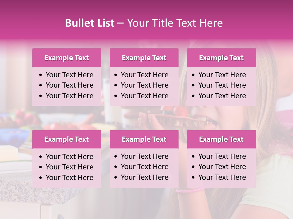 Mother Teenager Glasses PowerPoint Template