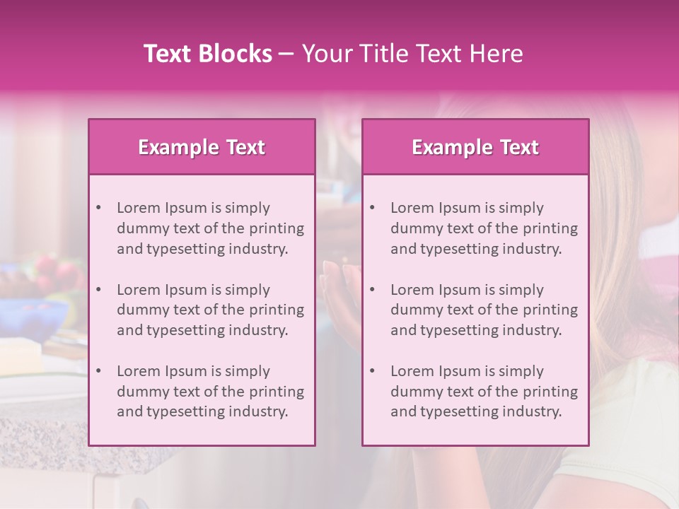 Mother Teenager Glasses PowerPoint Template