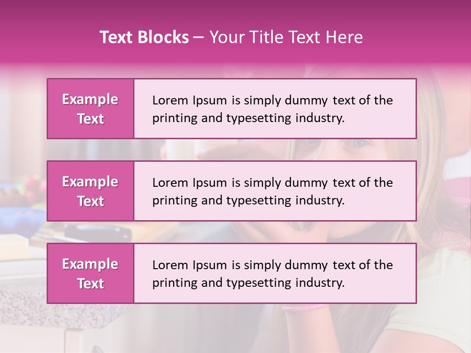 Mother Teenager Glasses PowerPoint Template