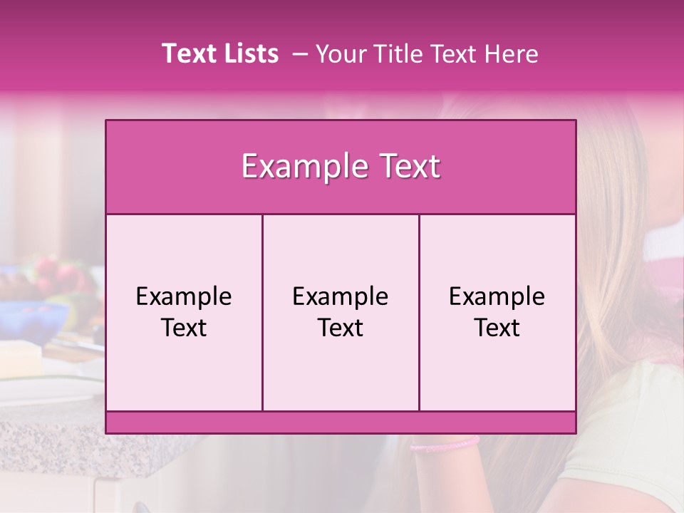 Mother Teenager Glasses PowerPoint Template