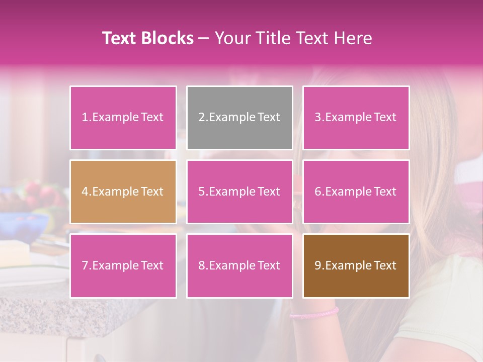 Mother Teenager Glasses PowerPoint Template