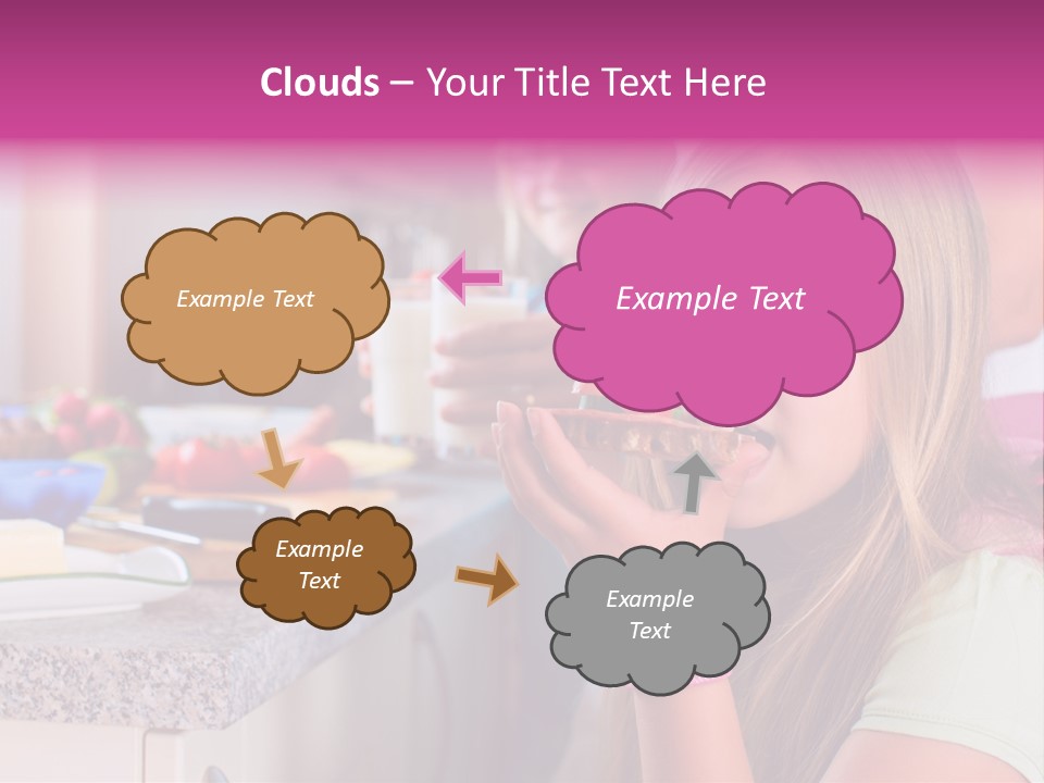 Mother Teenager Glasses PowerPoint Template