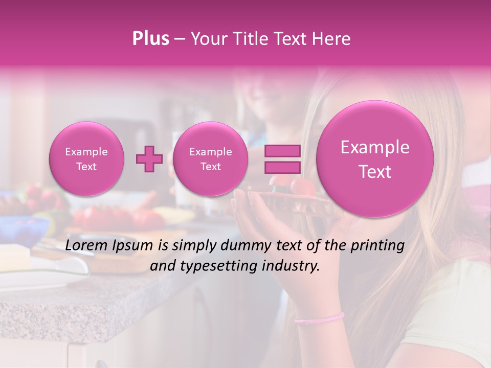 Mother Teenager Glasses PowerPoint Template