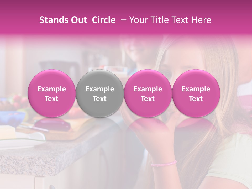 Mother Teenager Glasses PowerPoint Template