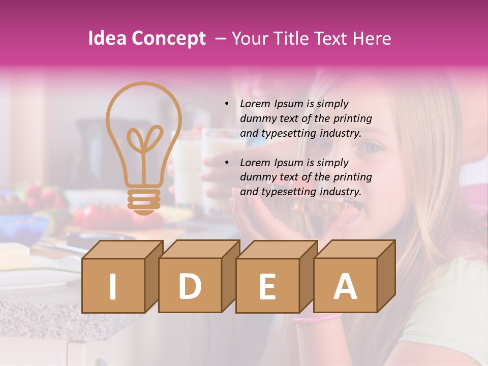 Mother Teenager Glasses PowerPoint Template