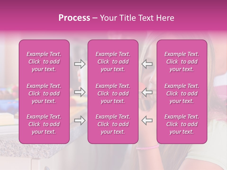 Mother Teenager Glasses PowerPoint Template