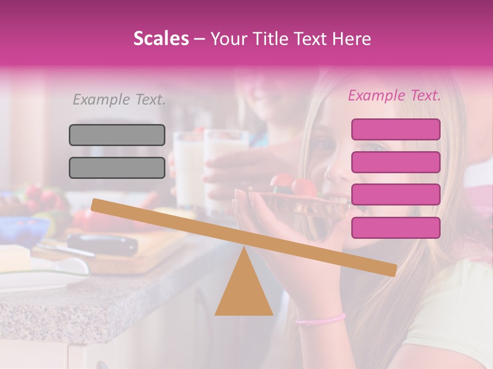 Mother Teenager Glasses PowerPoint Template