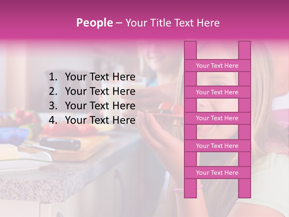 Mother Teenager Glasses PowerPoint Template