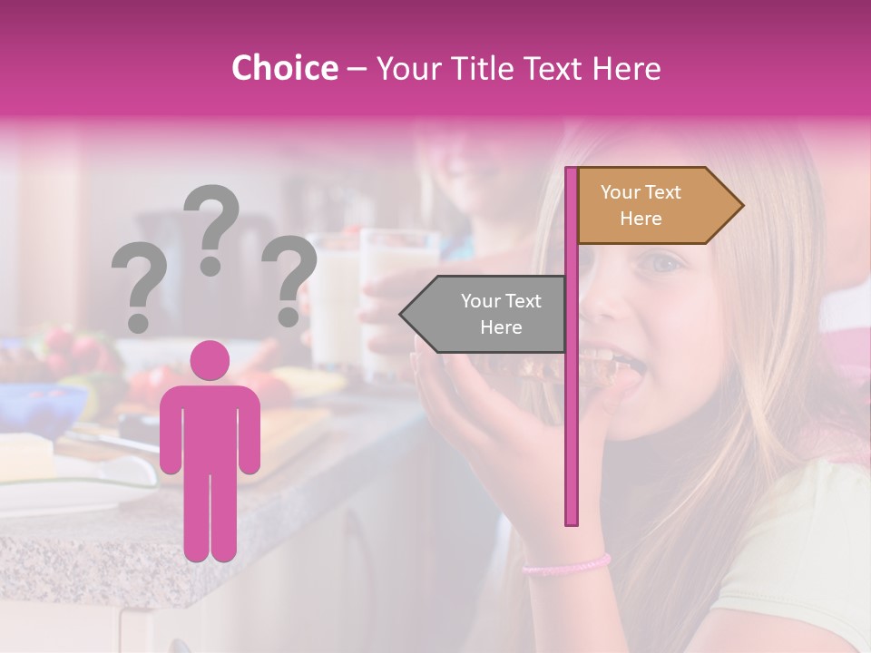 Mother Teenager Glasses PowerPoint Template