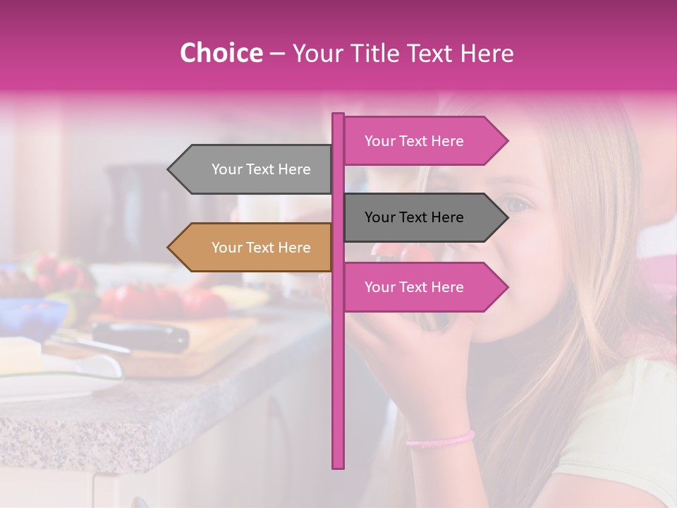 Mother Teenager Glasses PowerPoint Template