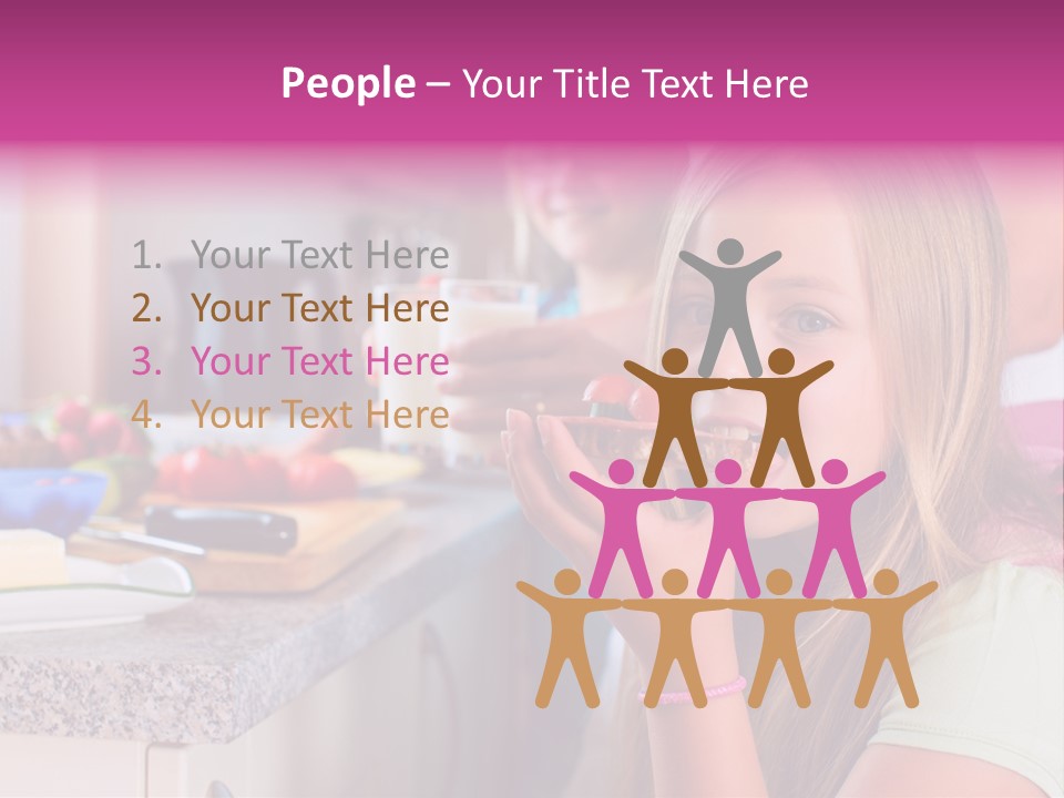 Mother Teenager Glasses PowerPoint Template