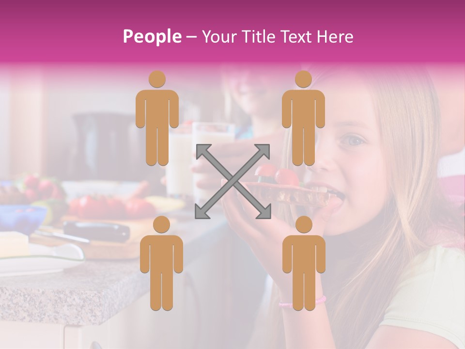 Mother Teenager Glasses PowerPoint Template