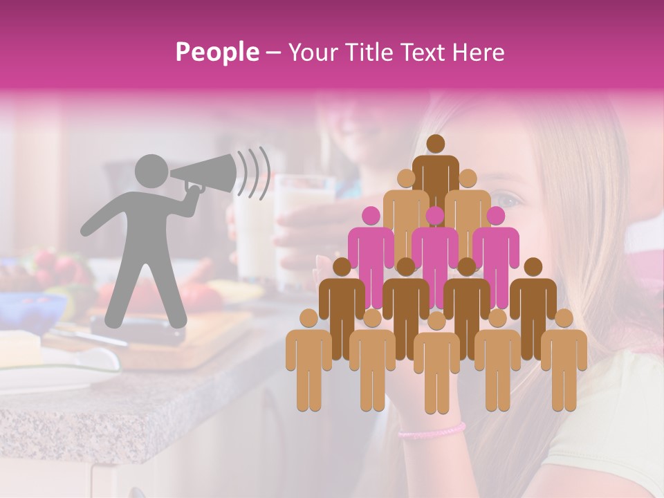 Mother Teenager Glasses PowerPoint Template