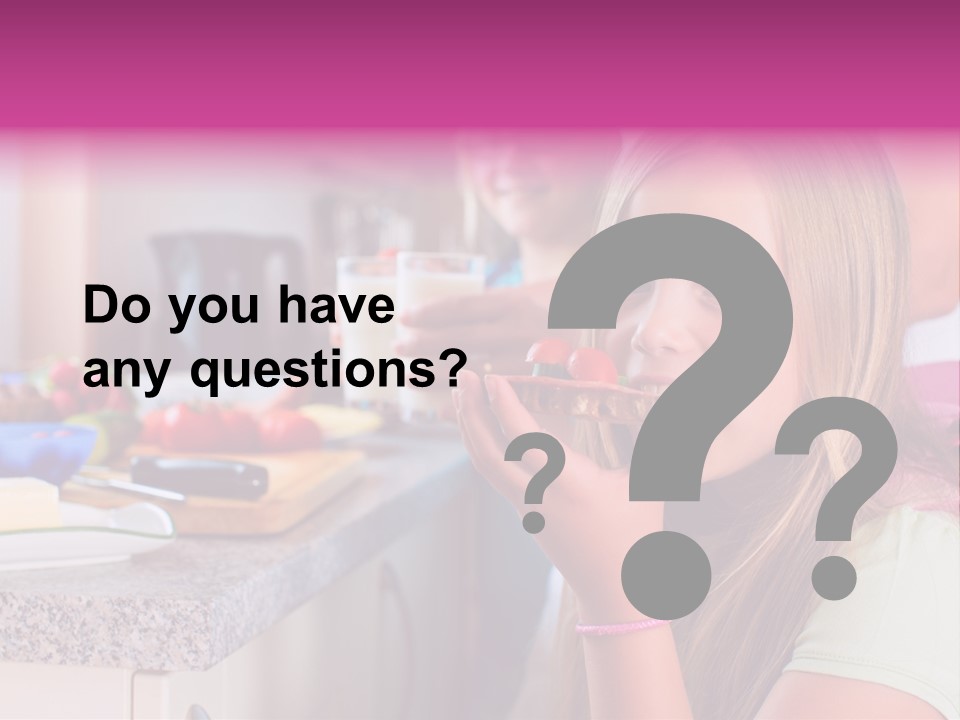 Mother Teenager Glasses PowerPoint Template