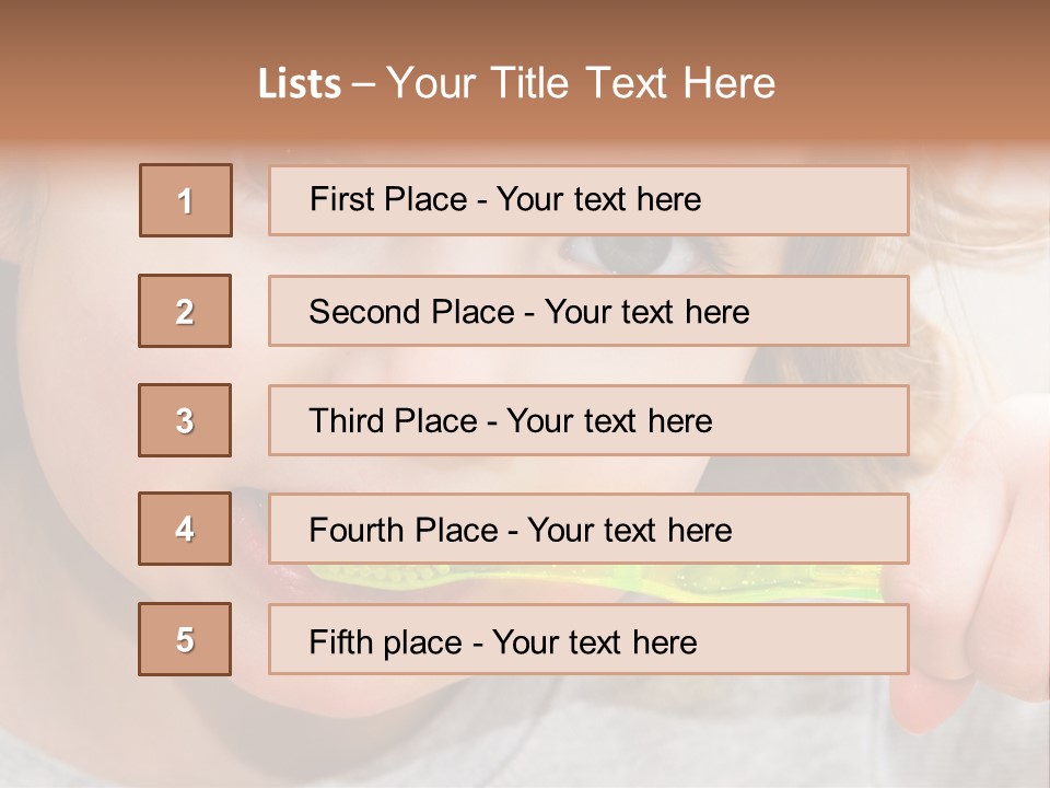 Fresh Female Joy PowerPoint Template