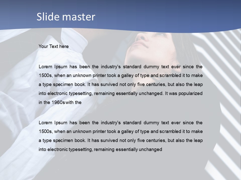 Skyscrapers Person Boss PowerPoint Template