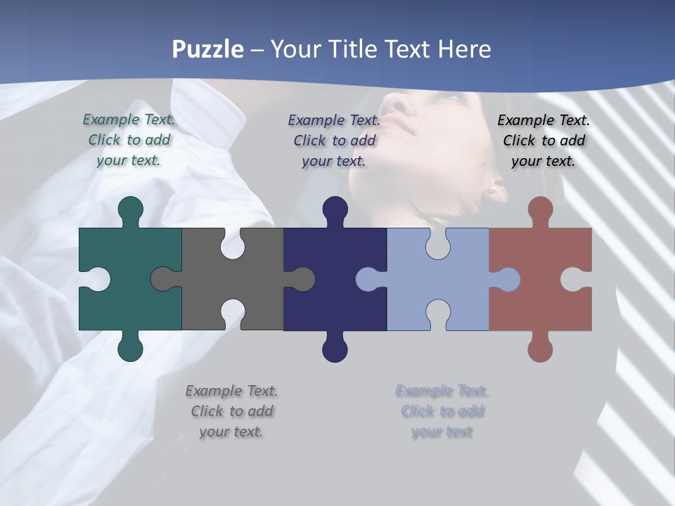 Skyscrapers Person Boss PowerPoint Template