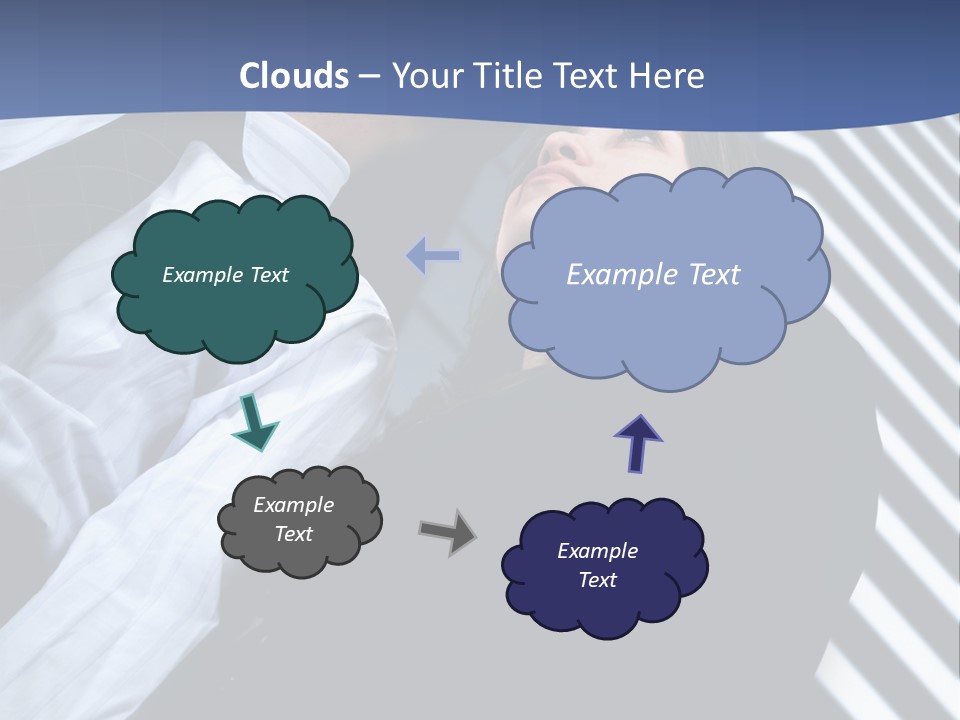 Skyscrapers Person Boss PowerPoint Template