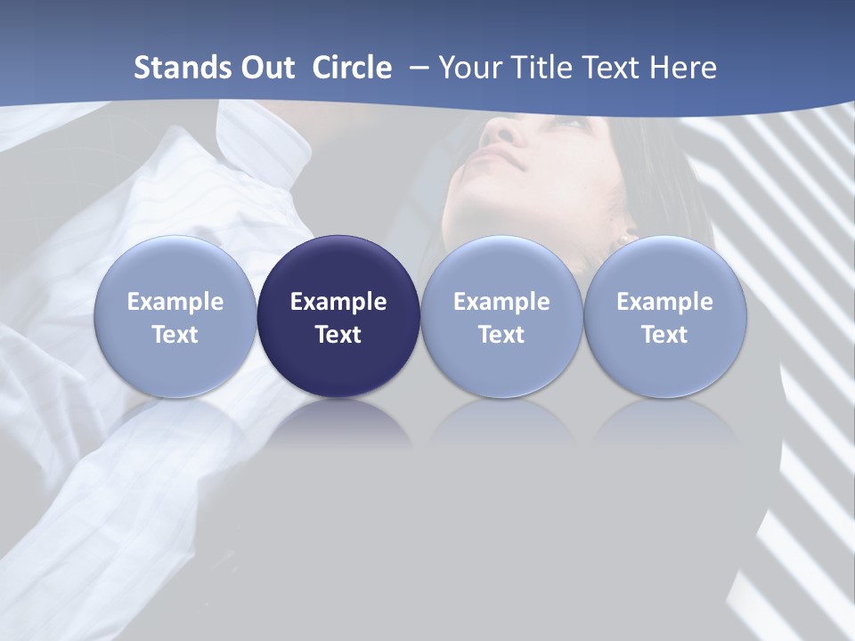 Skyscrapers Person Boss PowerPoint Template