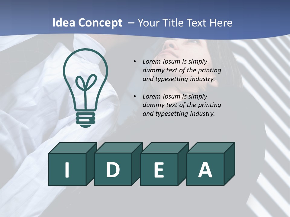 Skyscrapers Person Boss PowerPoint Template