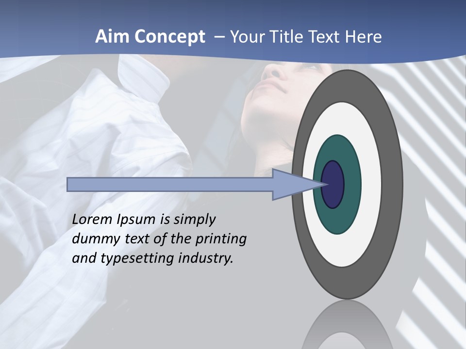 Skyscrapers Person Boss PowerPoint Template