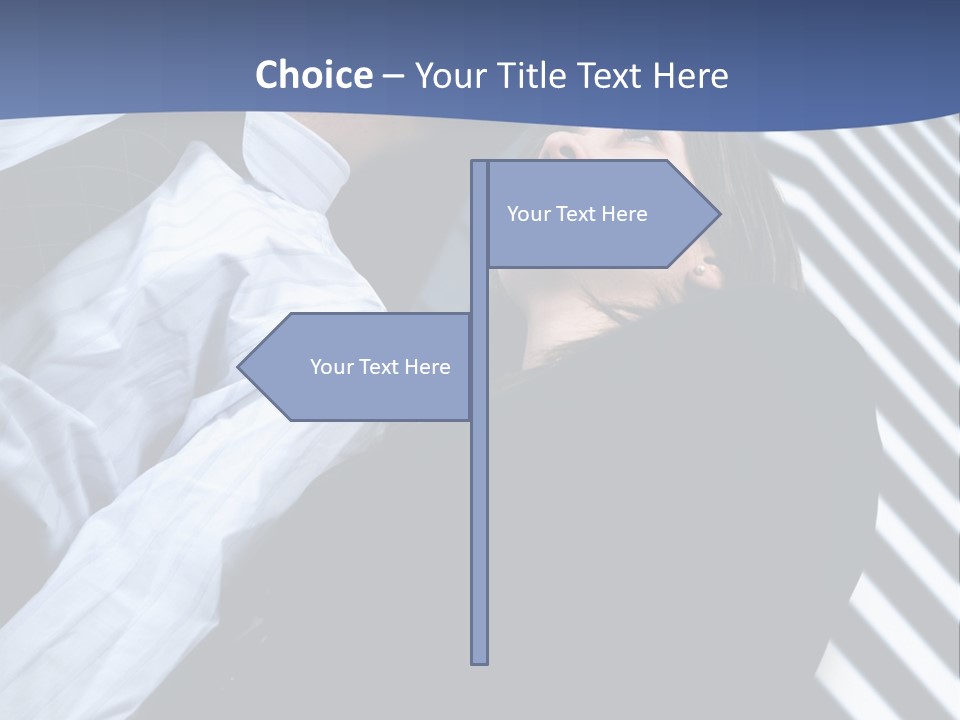 Skyscrapers Person Boss PowerPoint Template