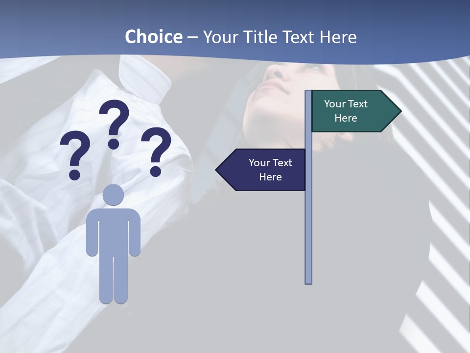 Skyscrapers Person Boss PowerPoint Template