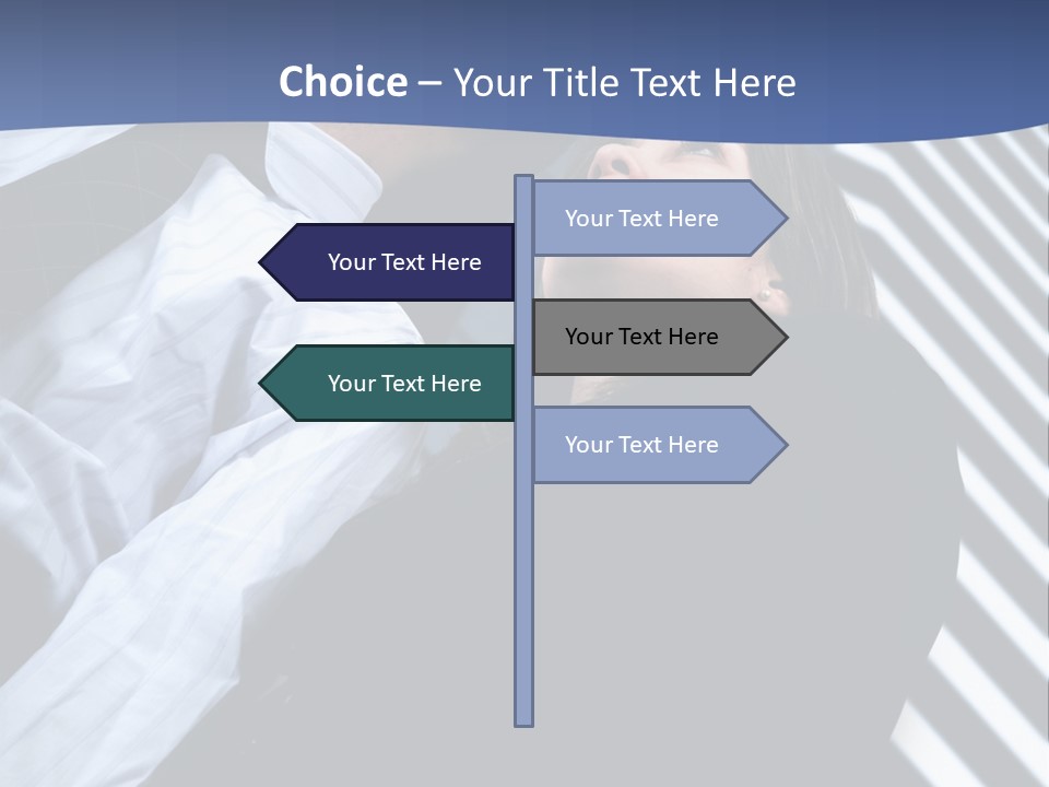 Skyscrapers Person Boss PowerPoint Template