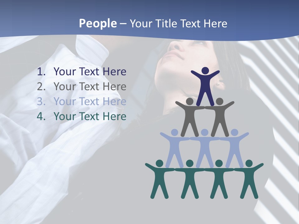 Skyscrapers Person Boss PowerPoint Template