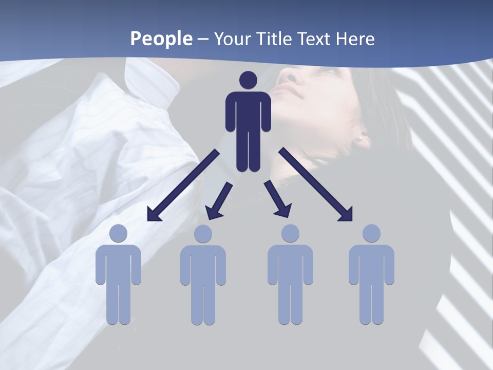 Skyscrapers Person Boss PowerPoint Template