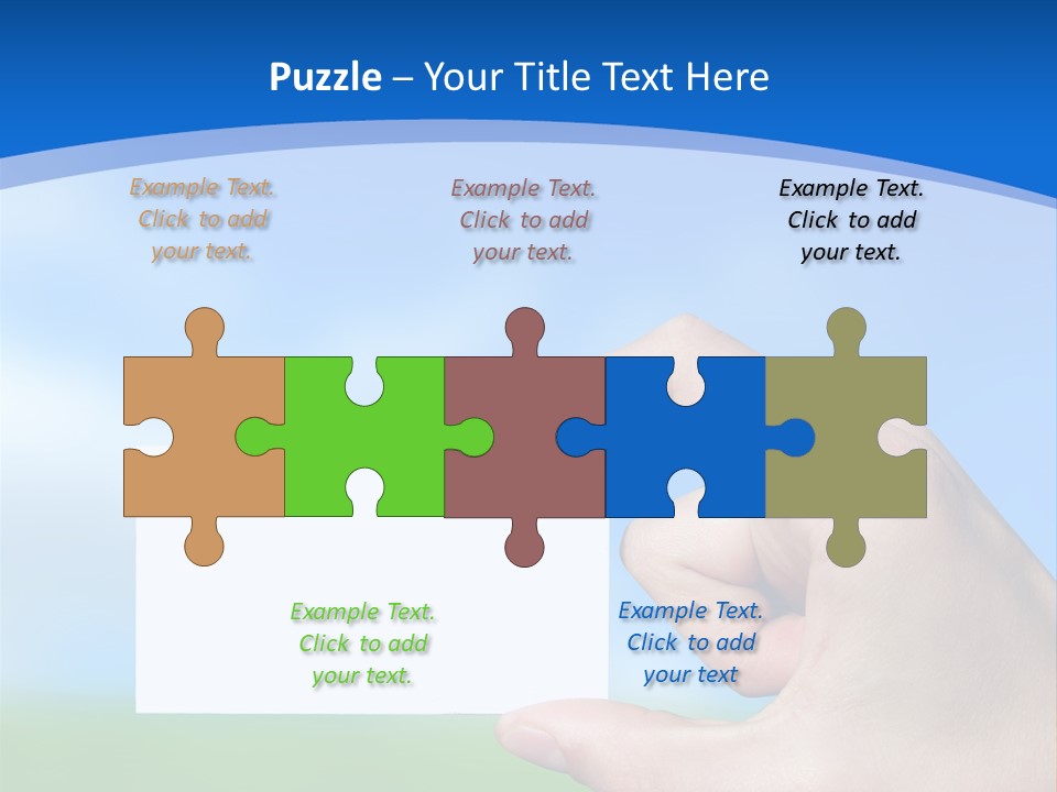 Team Togetherness Businessman PowerPoint Template