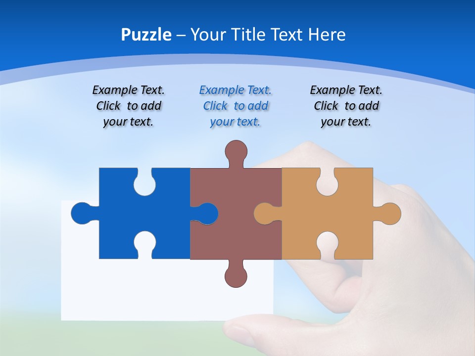 Team Togetherness Businessman PowerPoint Template