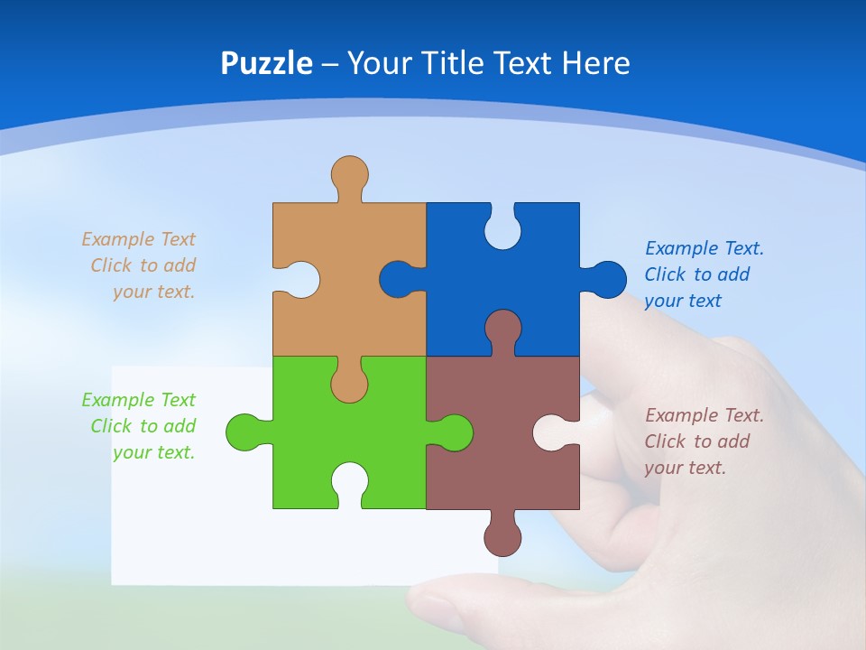 Team Togetherness Businessman PowerPoint Template