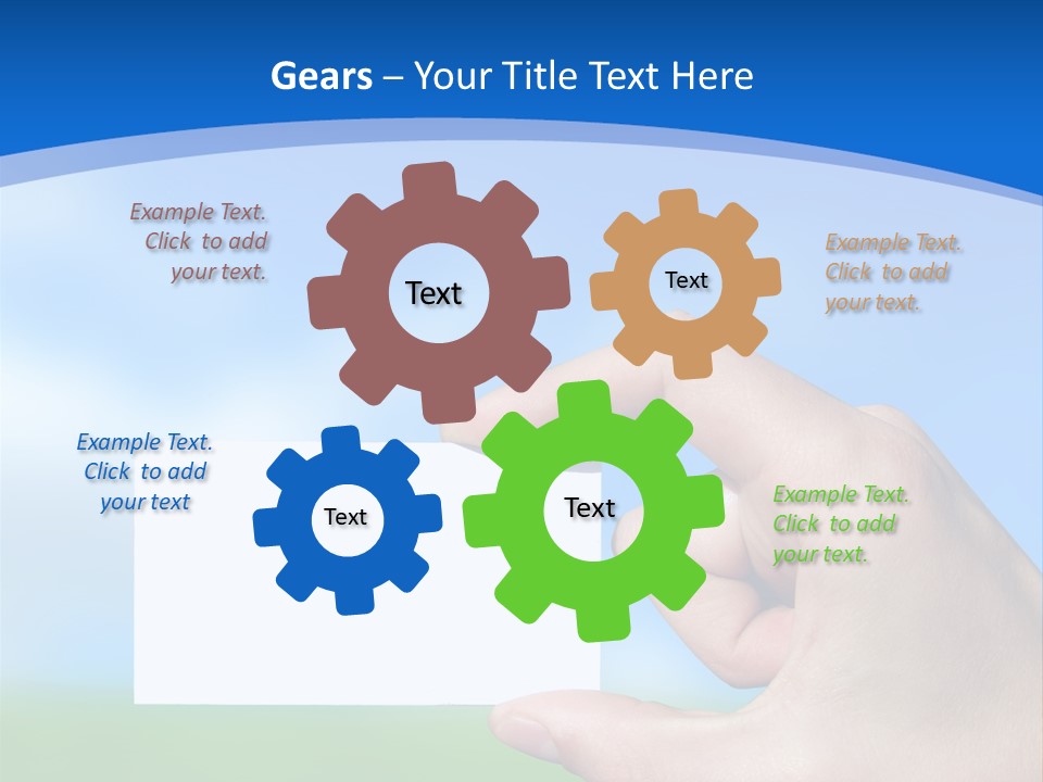 Team Togetherness Businessman PowerPoint Template