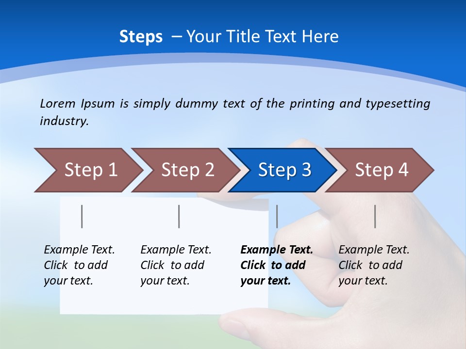 Team Togetherness Businessman PowerPoint Template
