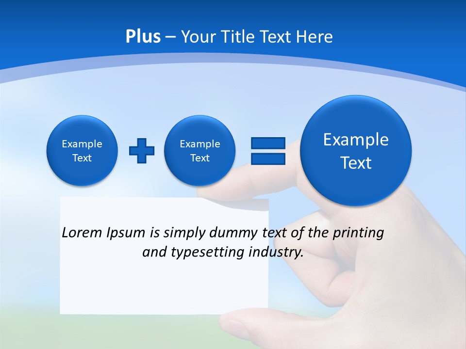 Team Togetherness Businessman PowerPoint Template
