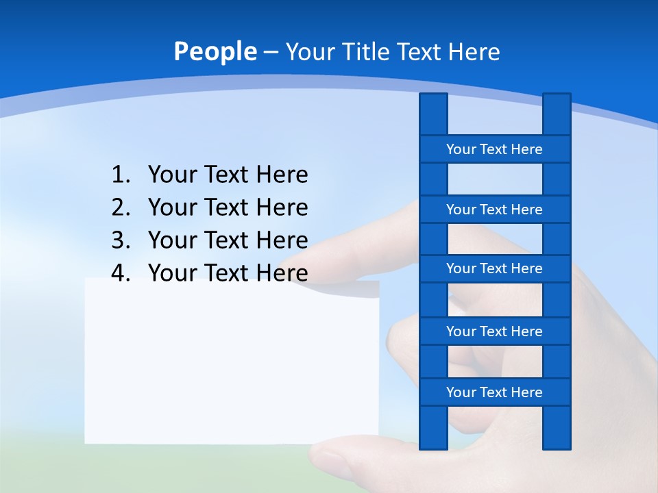 Team Togetherness Businessman PowerPoint Template