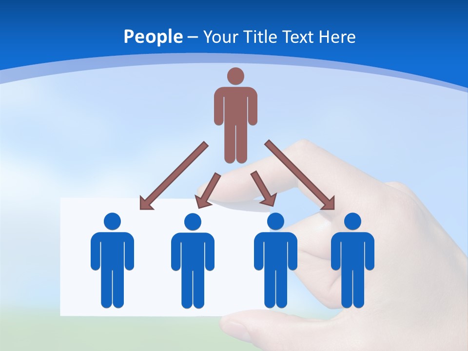 Team Togetherness Businessman PowerPoint Template