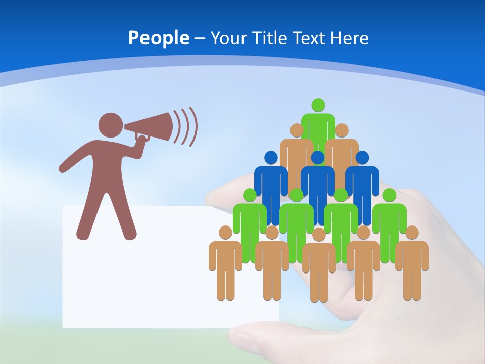 Team Togetherness Businessman PowerPoint Template